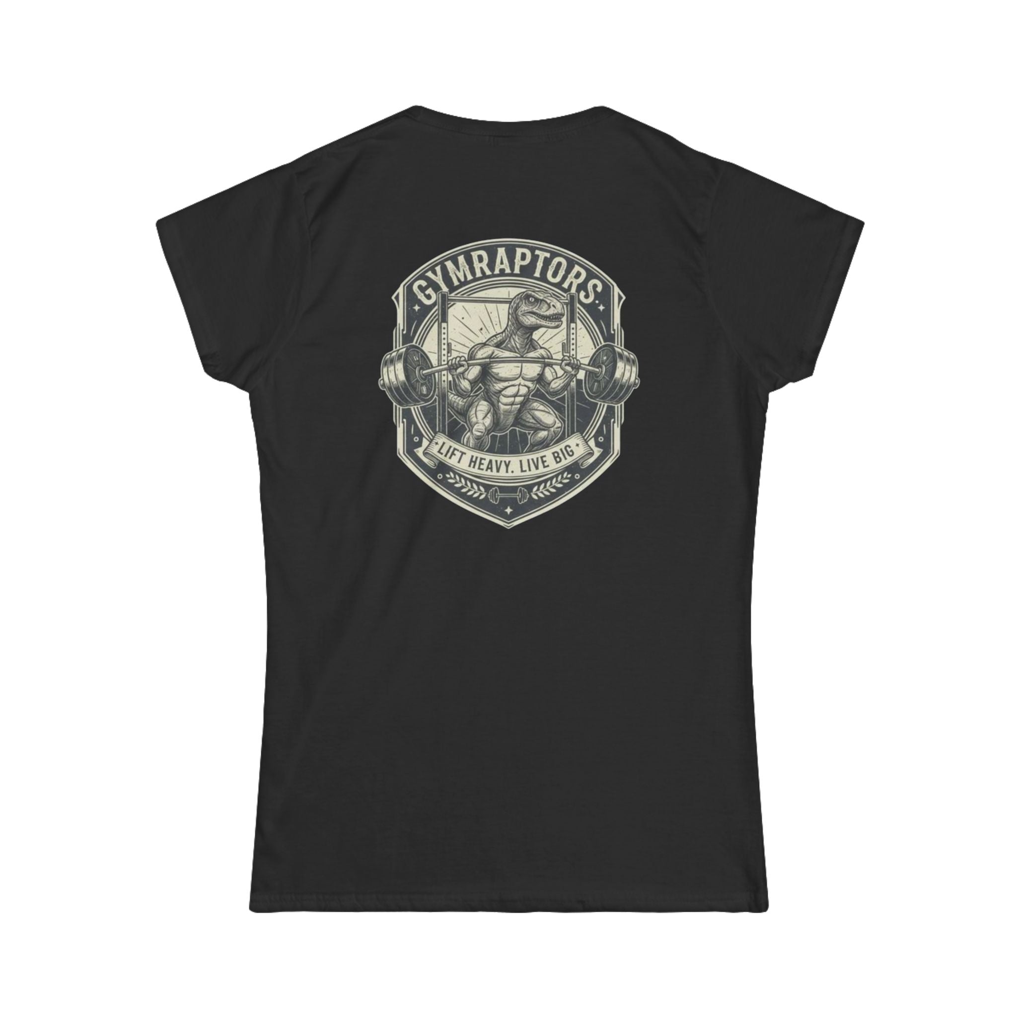 “Lift Heavy, Live Big” Women’s Tee-Black