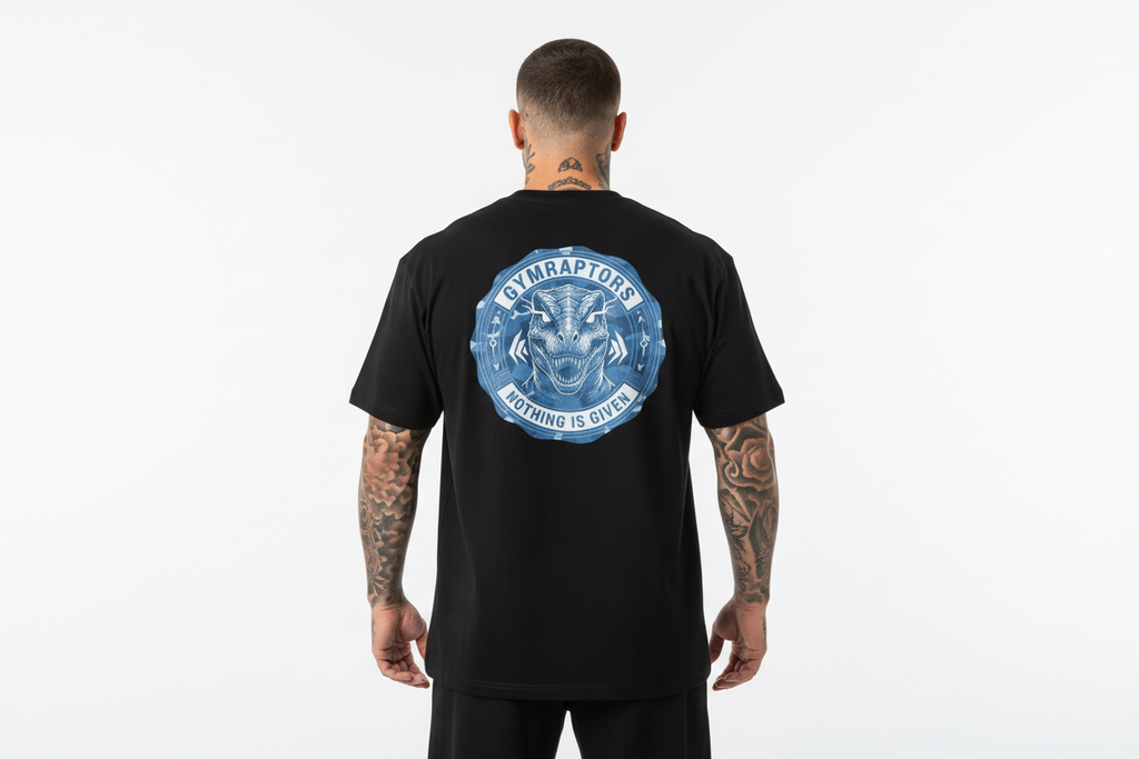 “Nothing Given” Pump Cover-Black/Blue