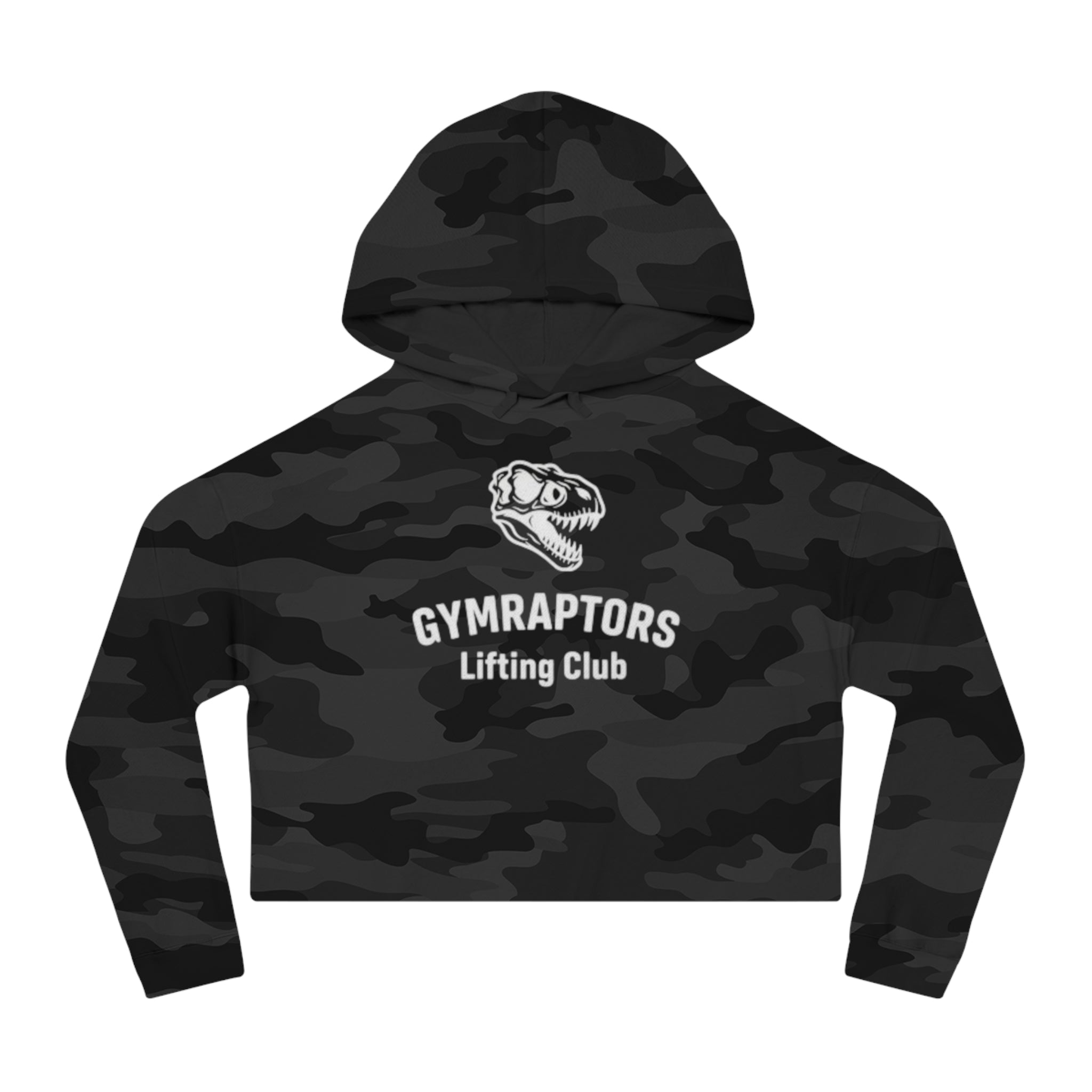 “Lift Heavy, Live Big” Cropped Hoodie