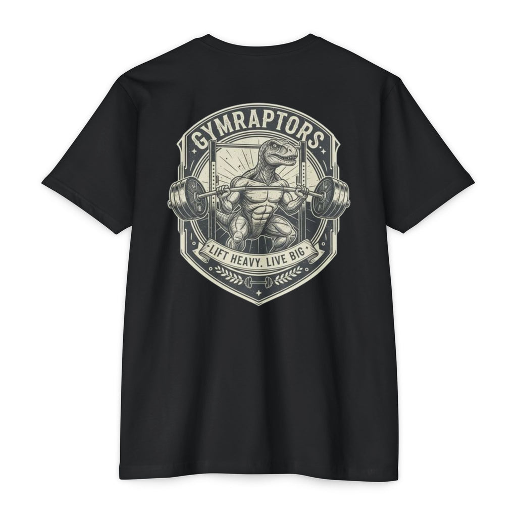 Lift Heavy, Live Big Tee-Black