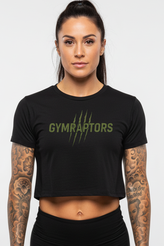 Basic Crop Tee-Black