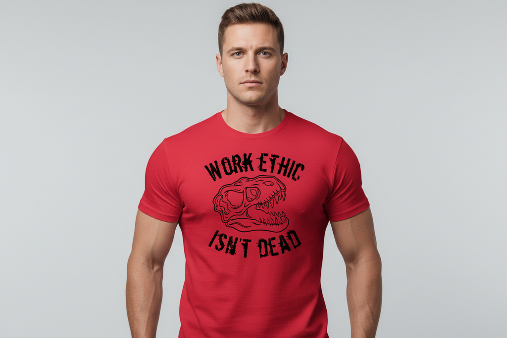 “Work Ethic” Tee-Red
