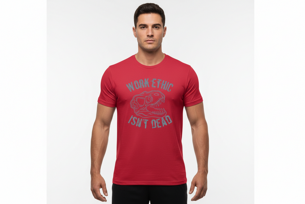 “Work Ethic” Tee-Red