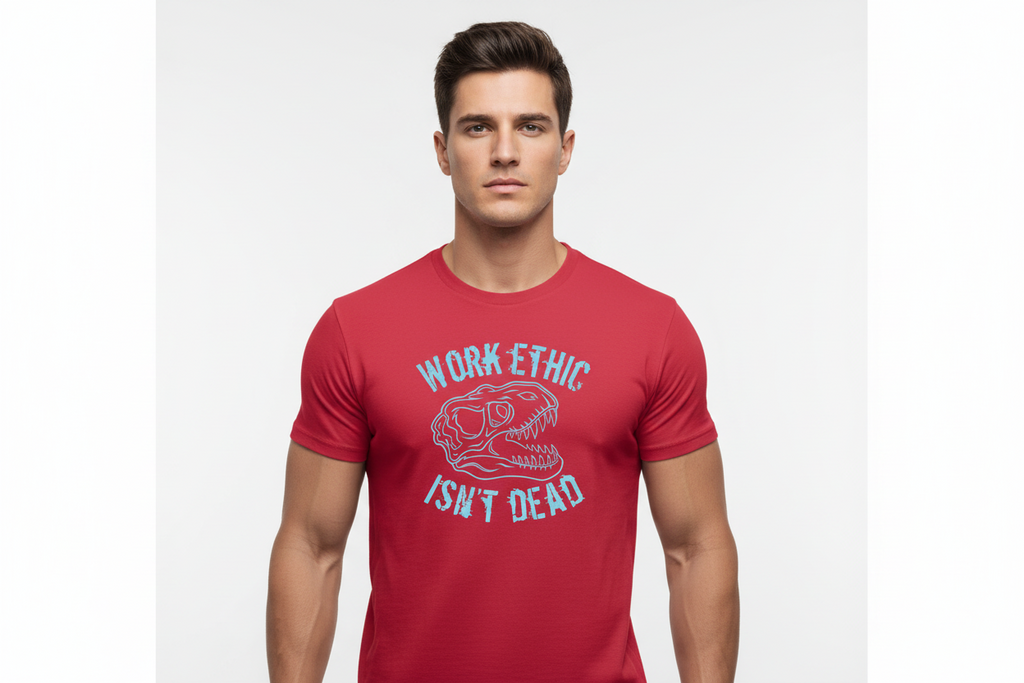 “Work Ethic” Tee-Red