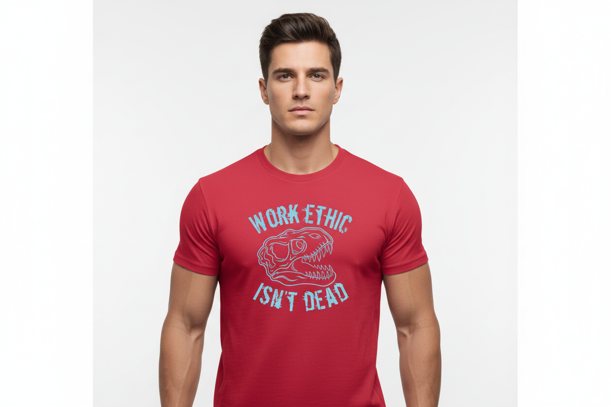 “Work Ethic” Tee-Red