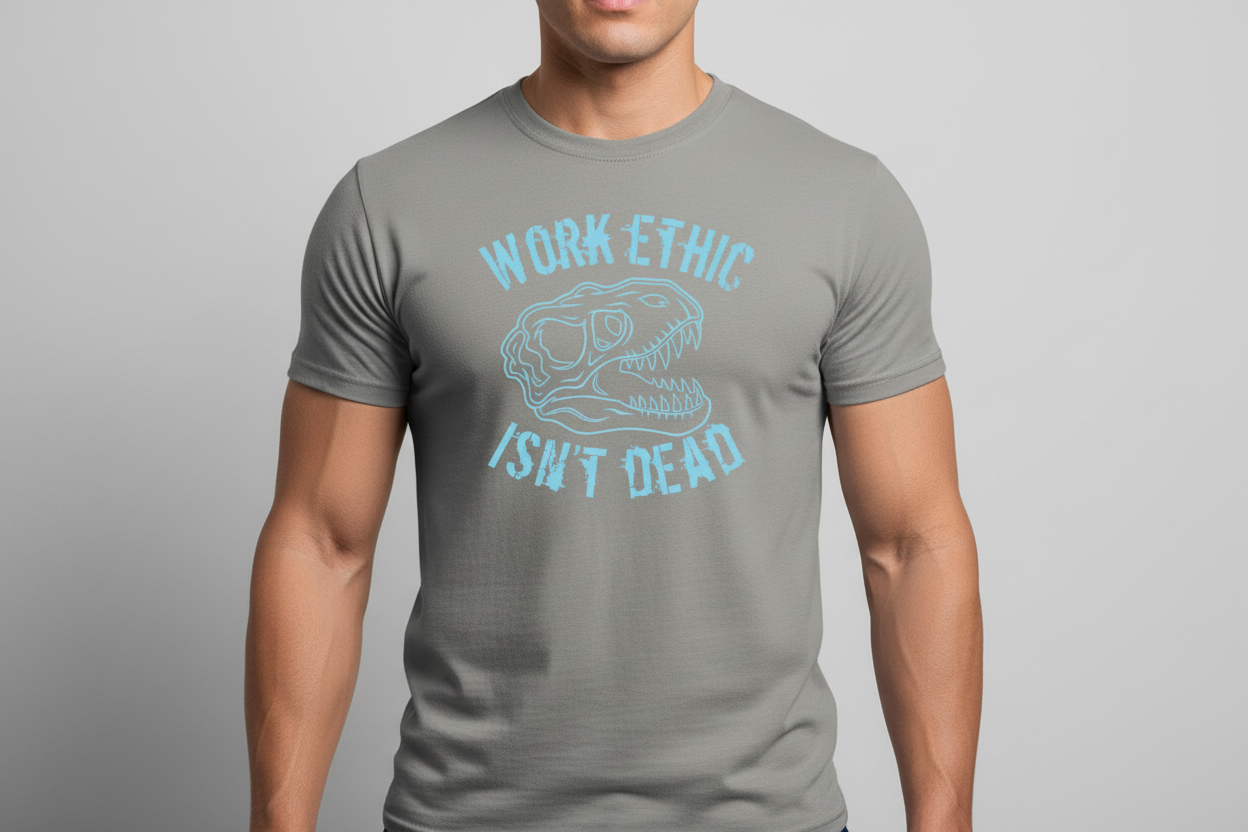 “Work Ethic” Tee-Grey