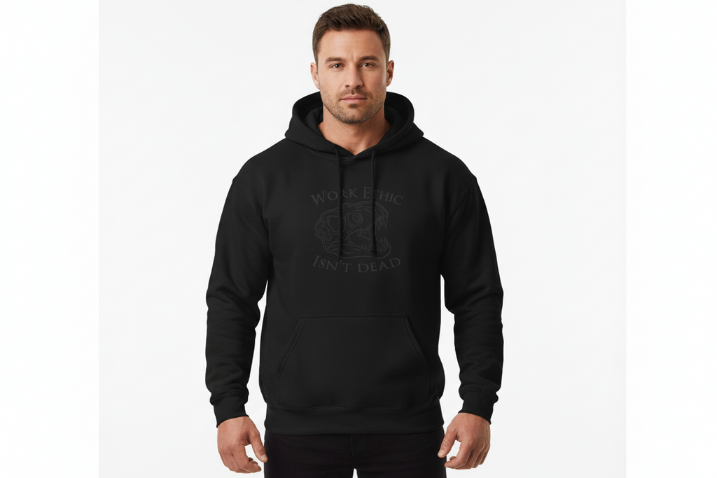 “Work Ethic” Hoodie-Black/Grey