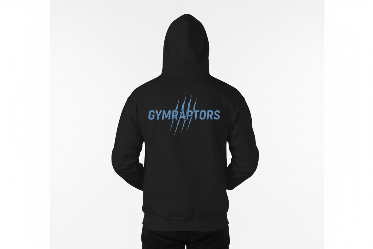 “Work Ethic” Hoodie-Black/Blue